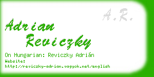 adrian reviczky business card